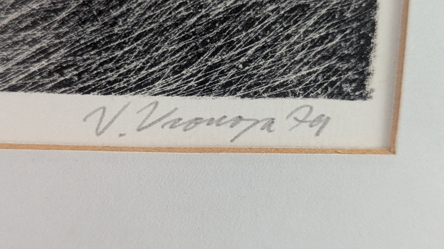 Veikko Vionoja - Marjatta (Signeerattu Litografia 1979)