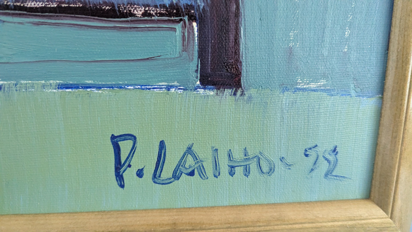 Pekka Laiho - Signeerattu Öljyvärimaalaus (1992)
