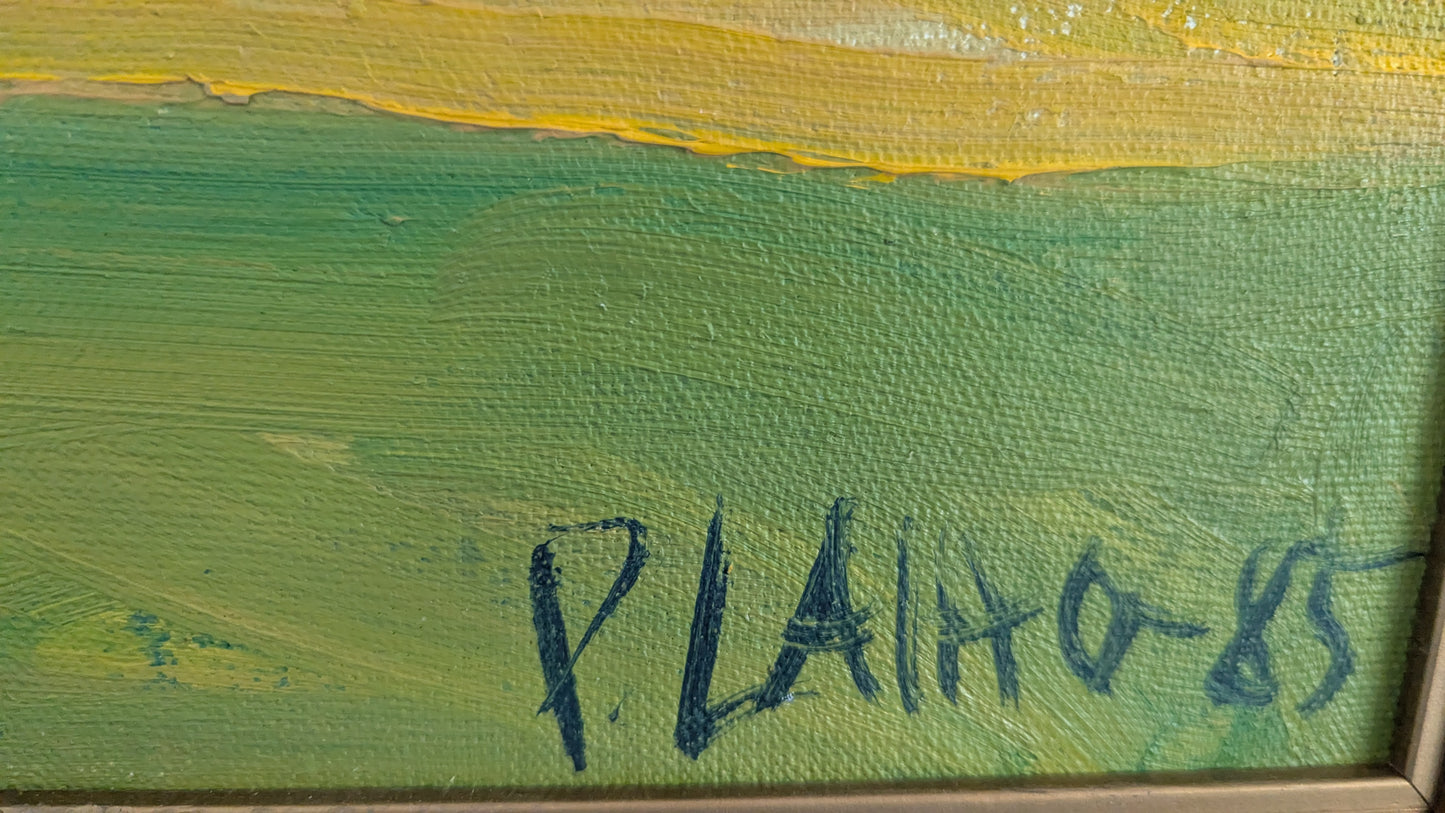 Pekka Laiho - Signeerattu Öljyvärimaalaus (1985)