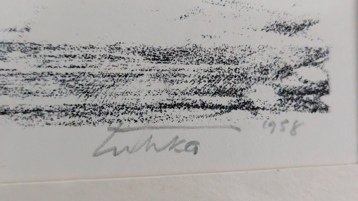 Aukusti Tuhka - Jyrävä (Signeerattu ja Numeroitu Litografia, 1958/1961)