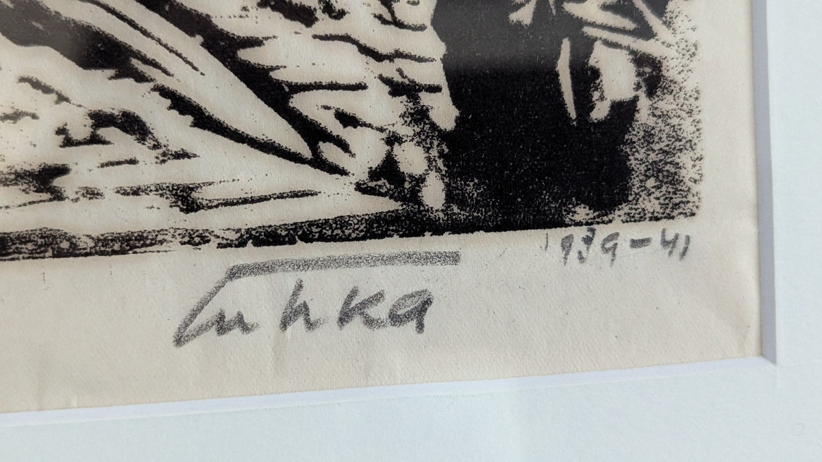 Aukusti Tuhka - Partio (Signeerattu Puupiirros 1939-1941, 1959)