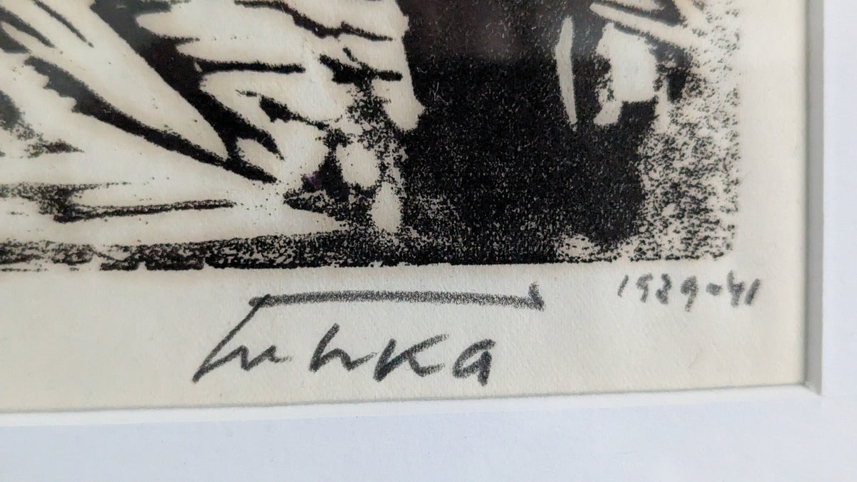 Aukusti Tuhka - Partio (Signeerattu Puupiirros 1939-1941, 1959)