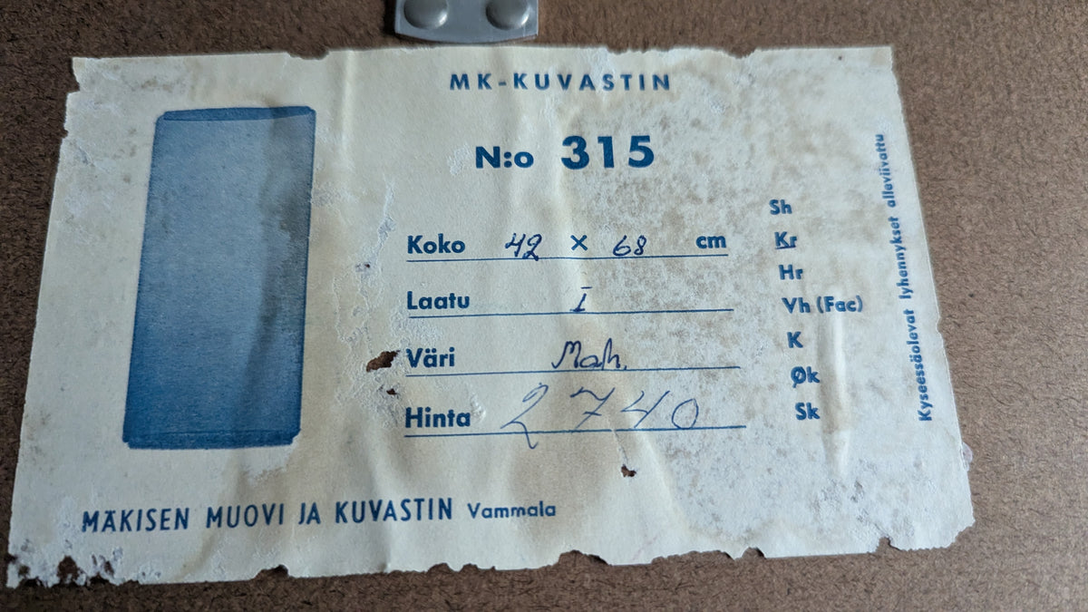 Mäkisen Kuvastin - Seinäpeili N:o 315 (1960-1967)