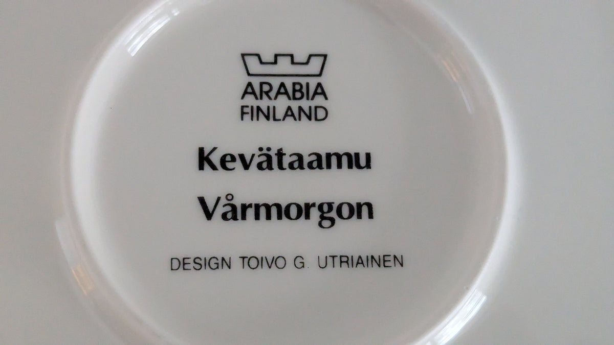Arabia Kevätaamu Seinälautanen (Toivo G. Utriainen)