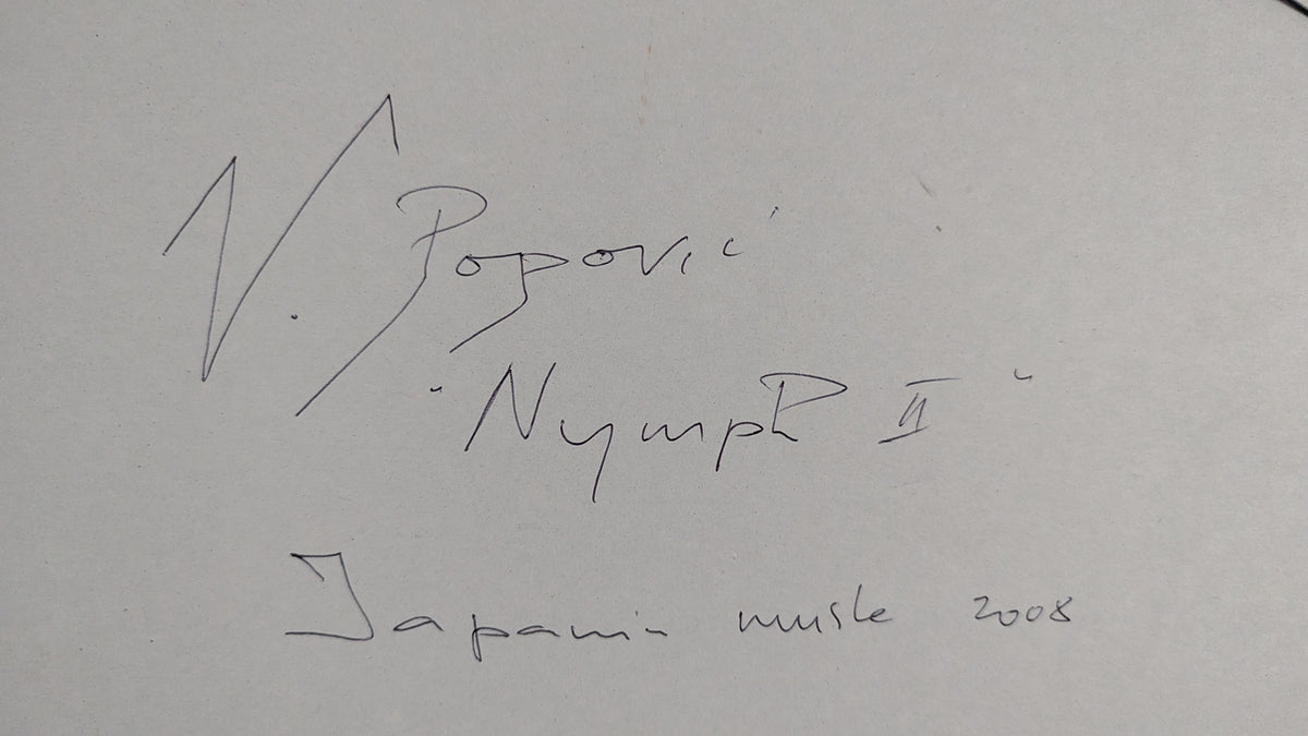 Vladan Popović - Nymph II (Signeerattu Sumi-e Maalaus 2008)