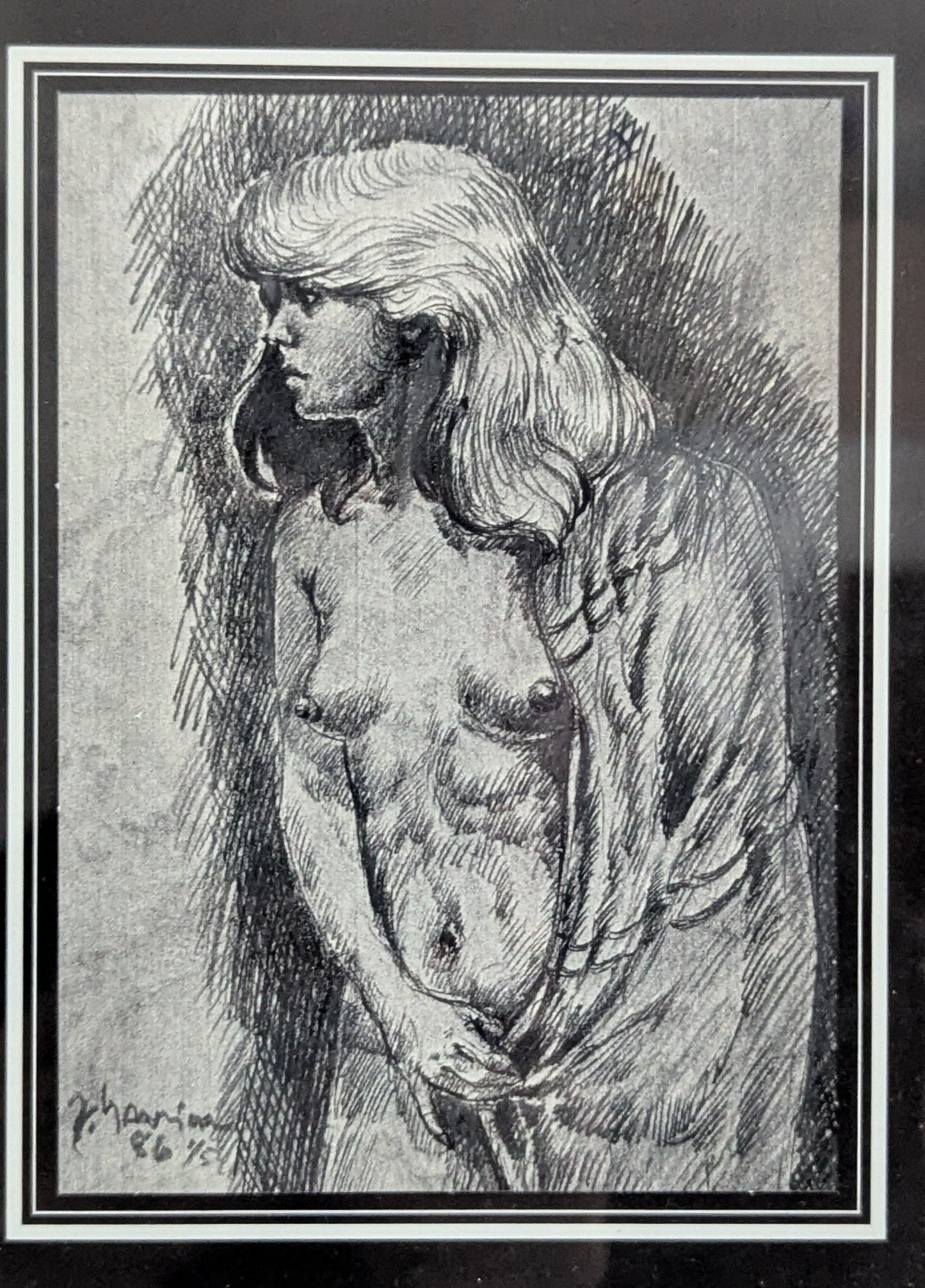 Jukka Saarinen - Signeerattu Sekatekniikka (Tussi / Lyijy, 1986)