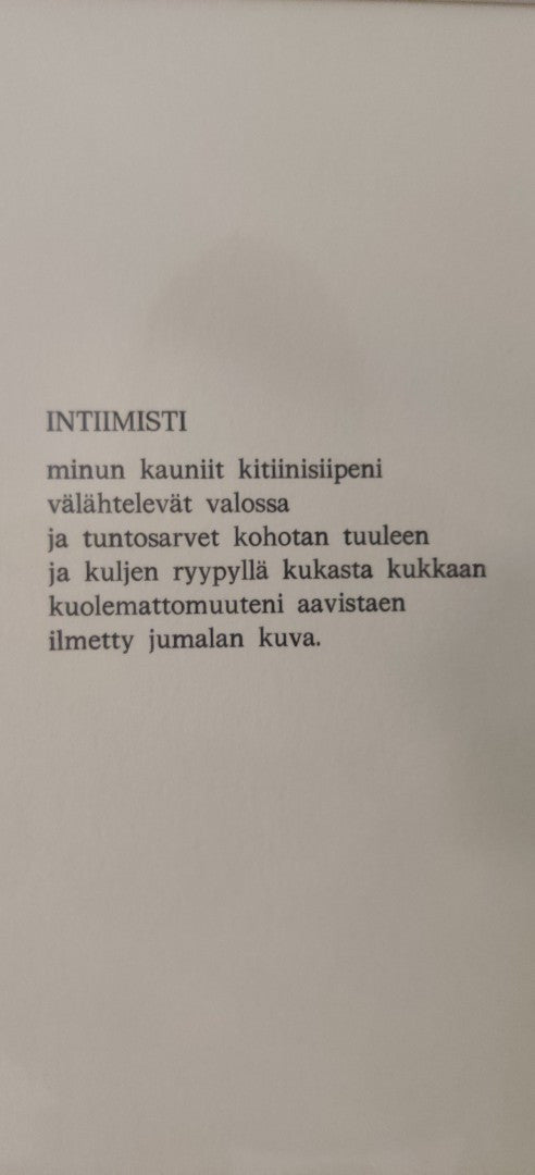 Raimo Kanerva - Intiimisti (Signeerattu Grafiikka, 1985)