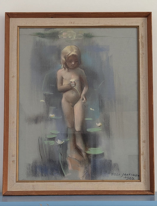 Eeli Jaatinen - Signeerattu Pastellimaalaus (1969)