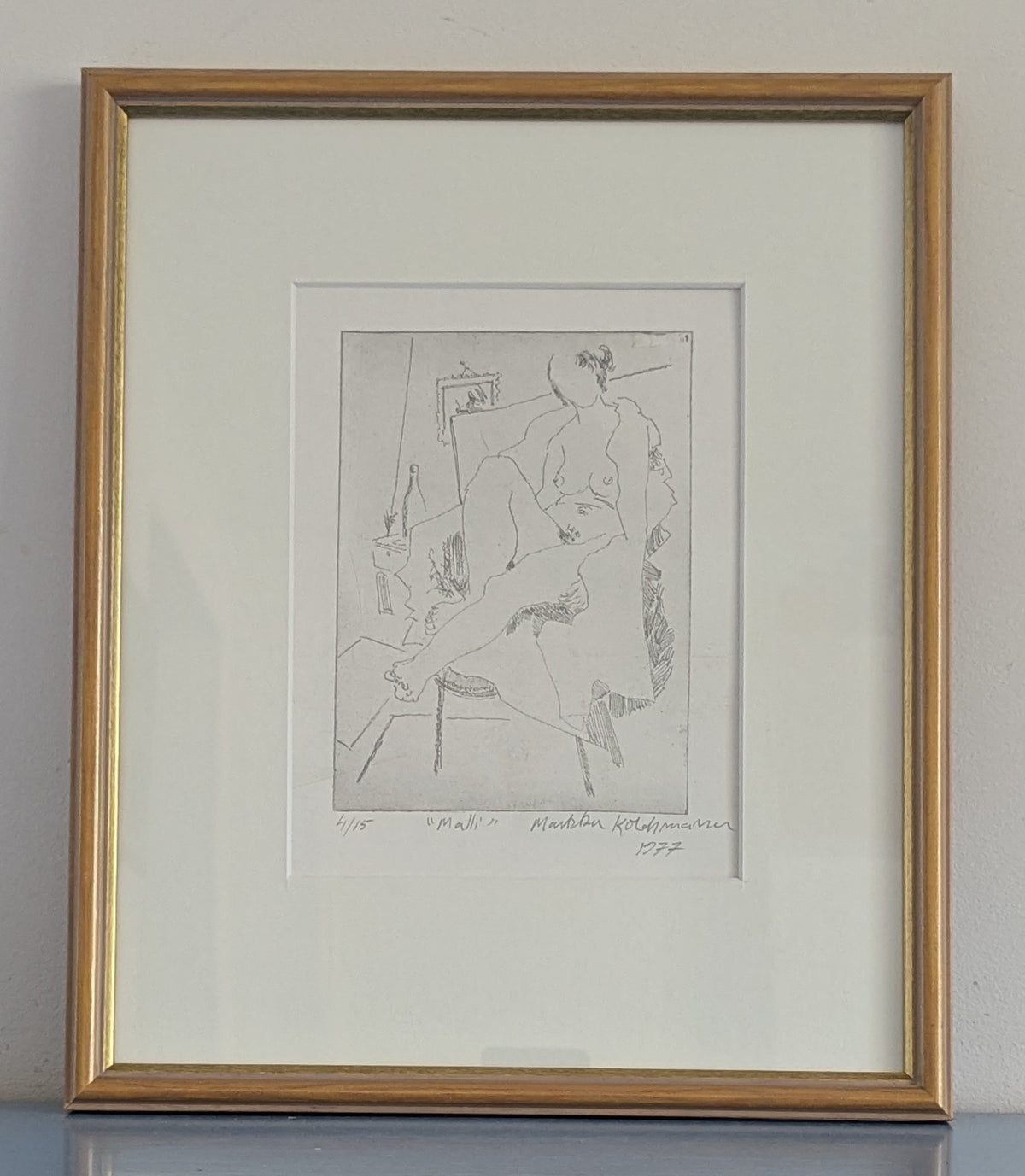 Markku Kolehmainen - Malli (Signeerattu Grafiikka 1977)