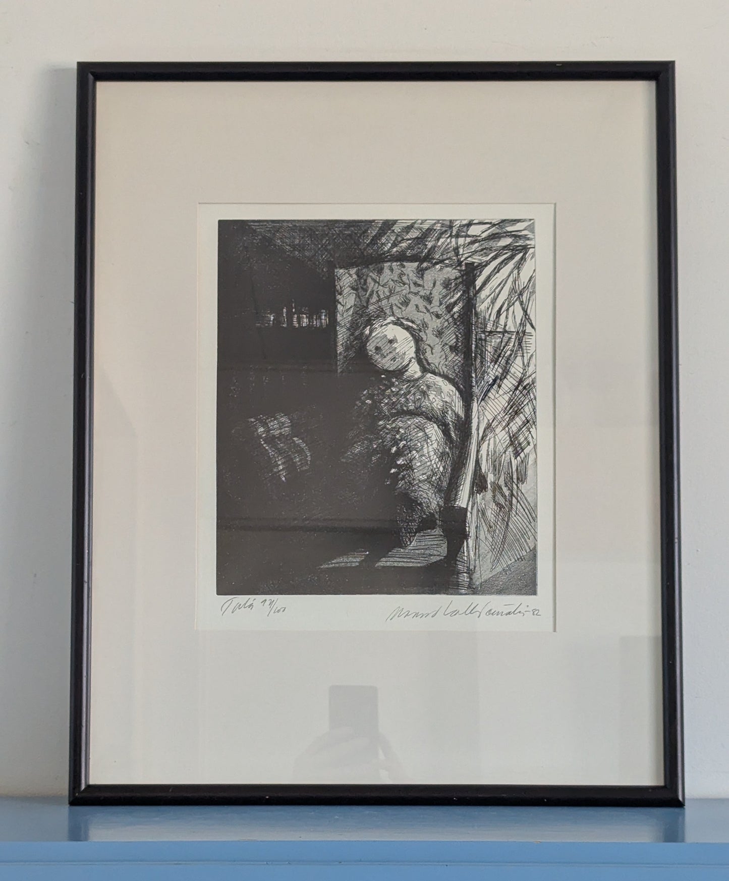 Manno Kalliomäki - Odotus (Signeerattu Etsaus (1982)