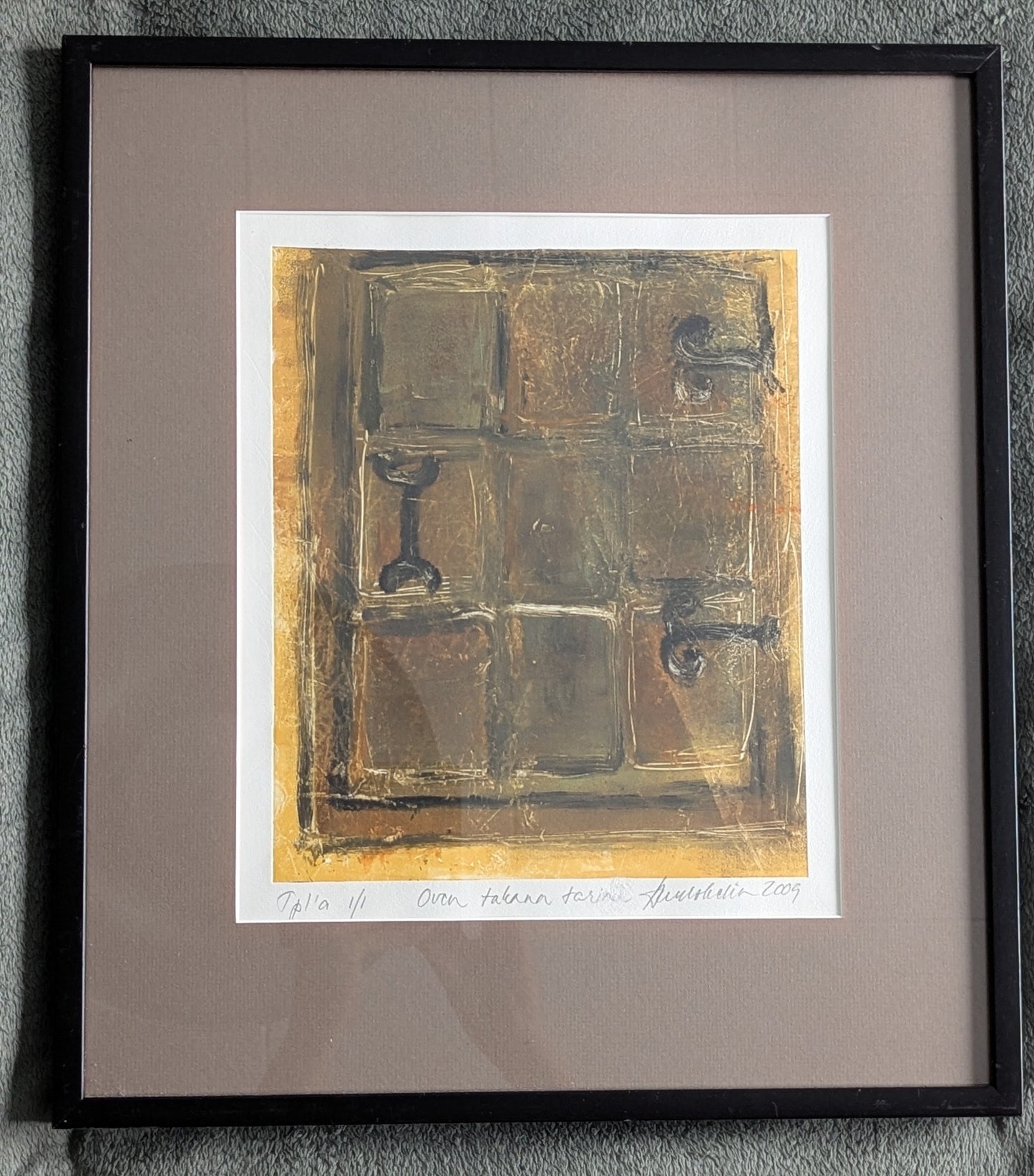 Oven Takaa Tarina (Signeerattu Monotypia 1/1 2009)