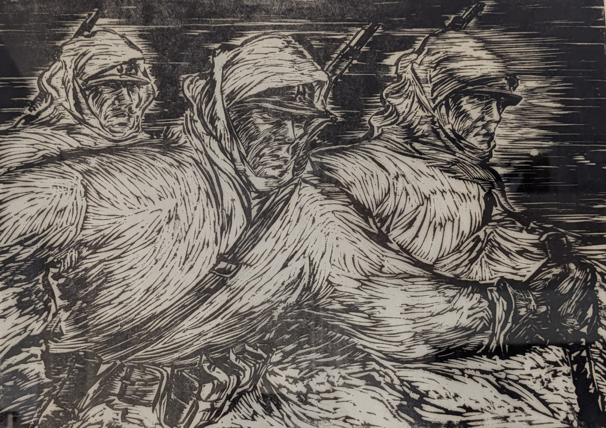 Aukusti Tuhka - Partio (Signeerattu Puupiirros 1939-1941, 1959)