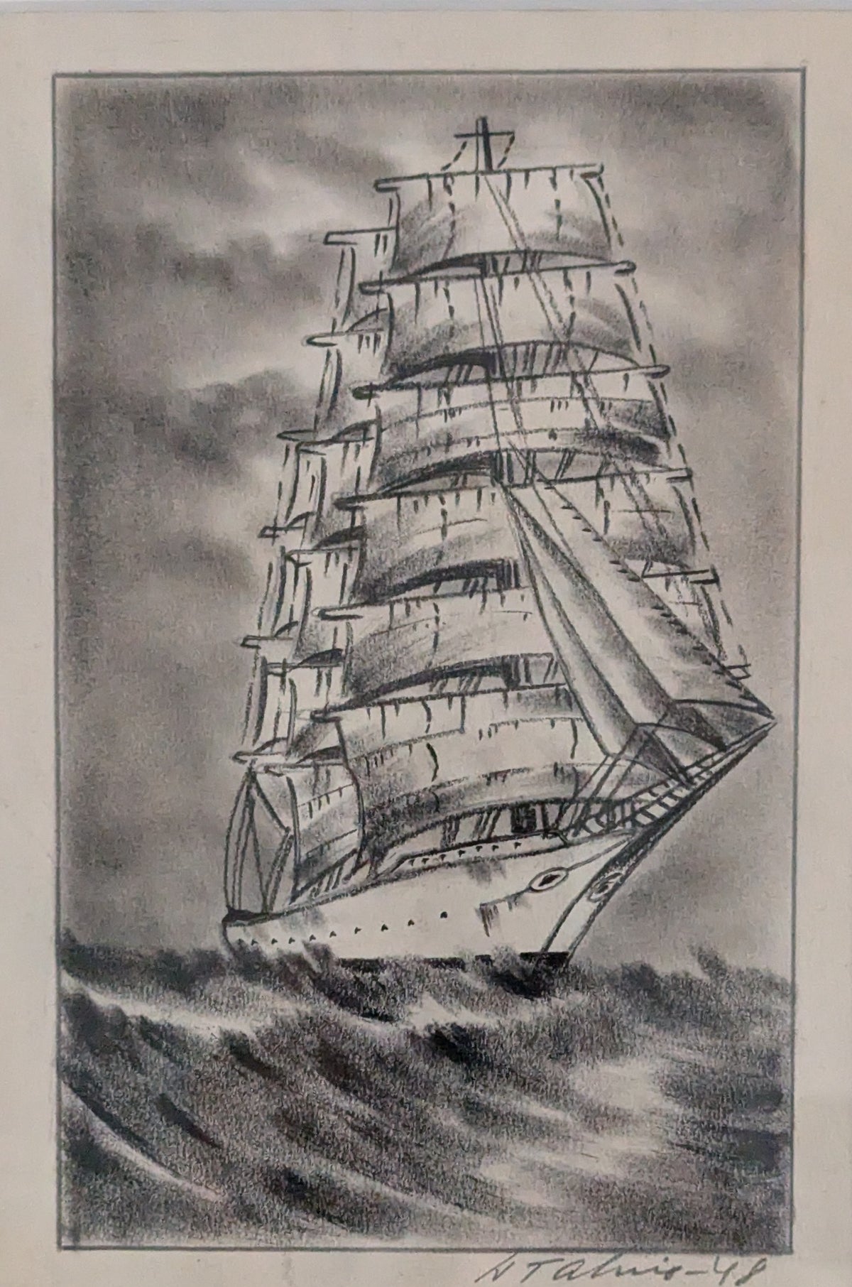 A.Talvio - Signeerattu Hiilipiirros (1948)
