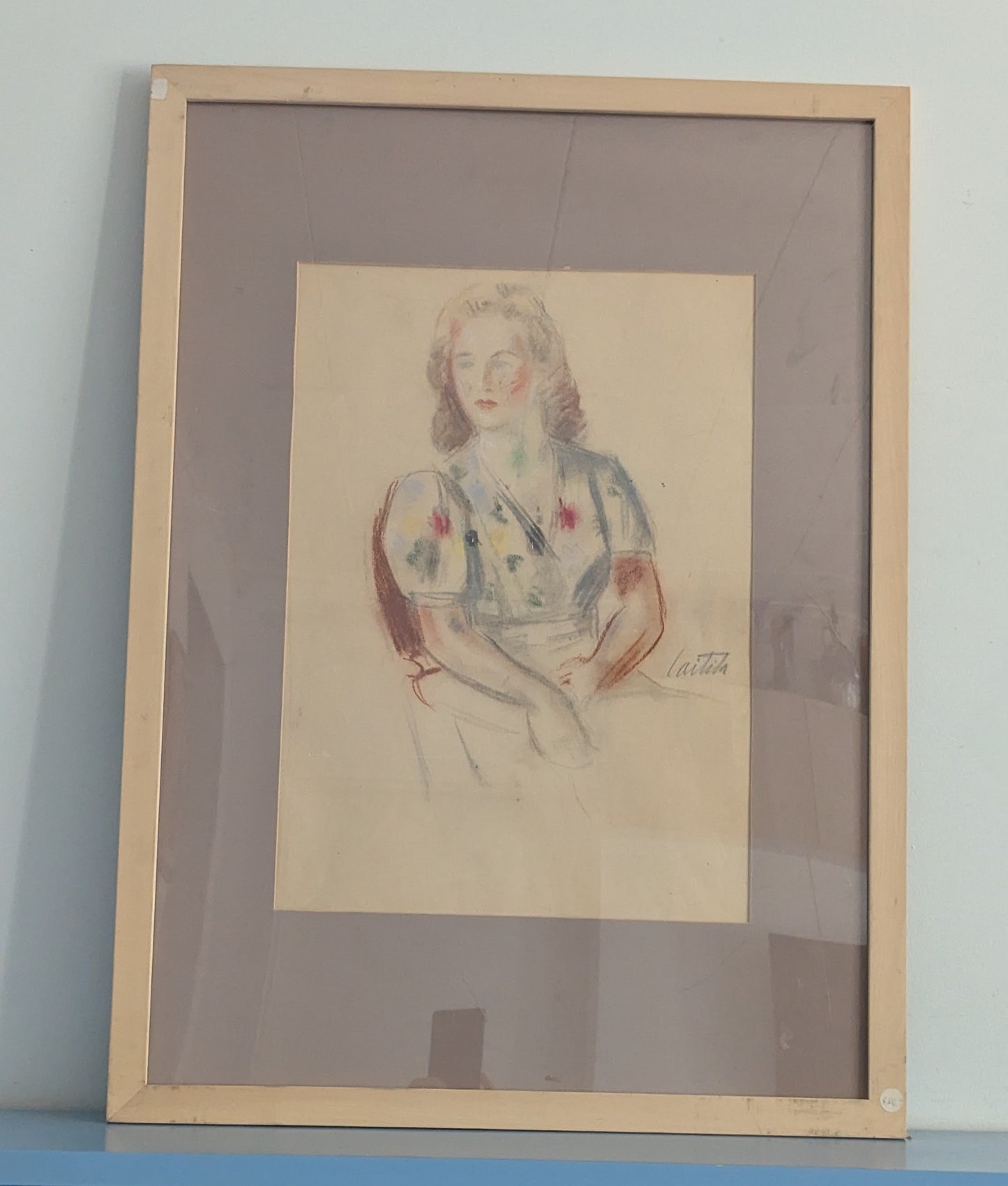 Atte Laitila - Signeerattu Pastellimaalaus