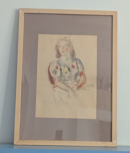 Atte Laitila - Signeerattu Pastellimaalaus