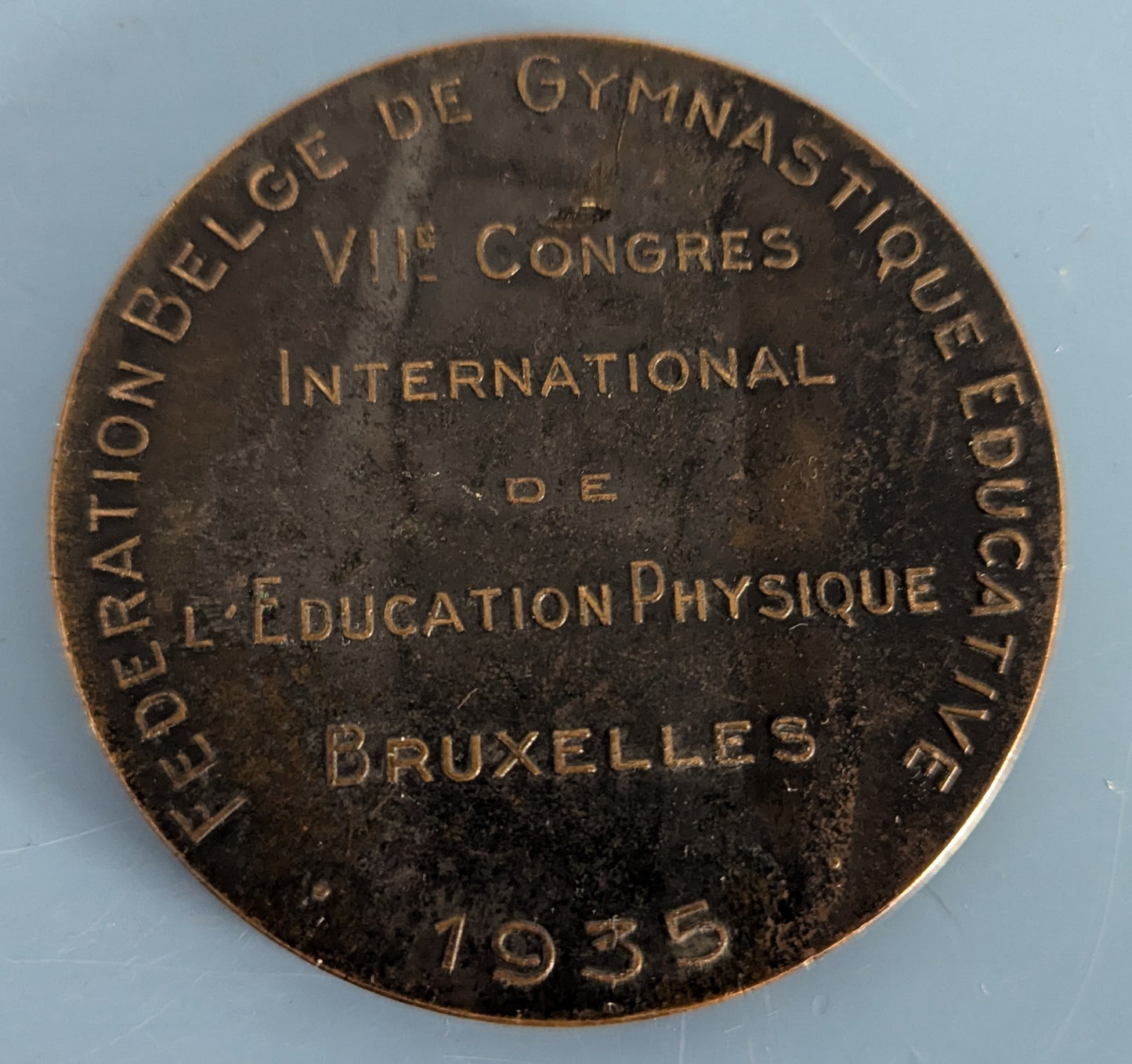 Joseph Witterwulghe - 7. Kansainvälinen Fyysisen Kasvatuksen Kongressi 1935 Mitali