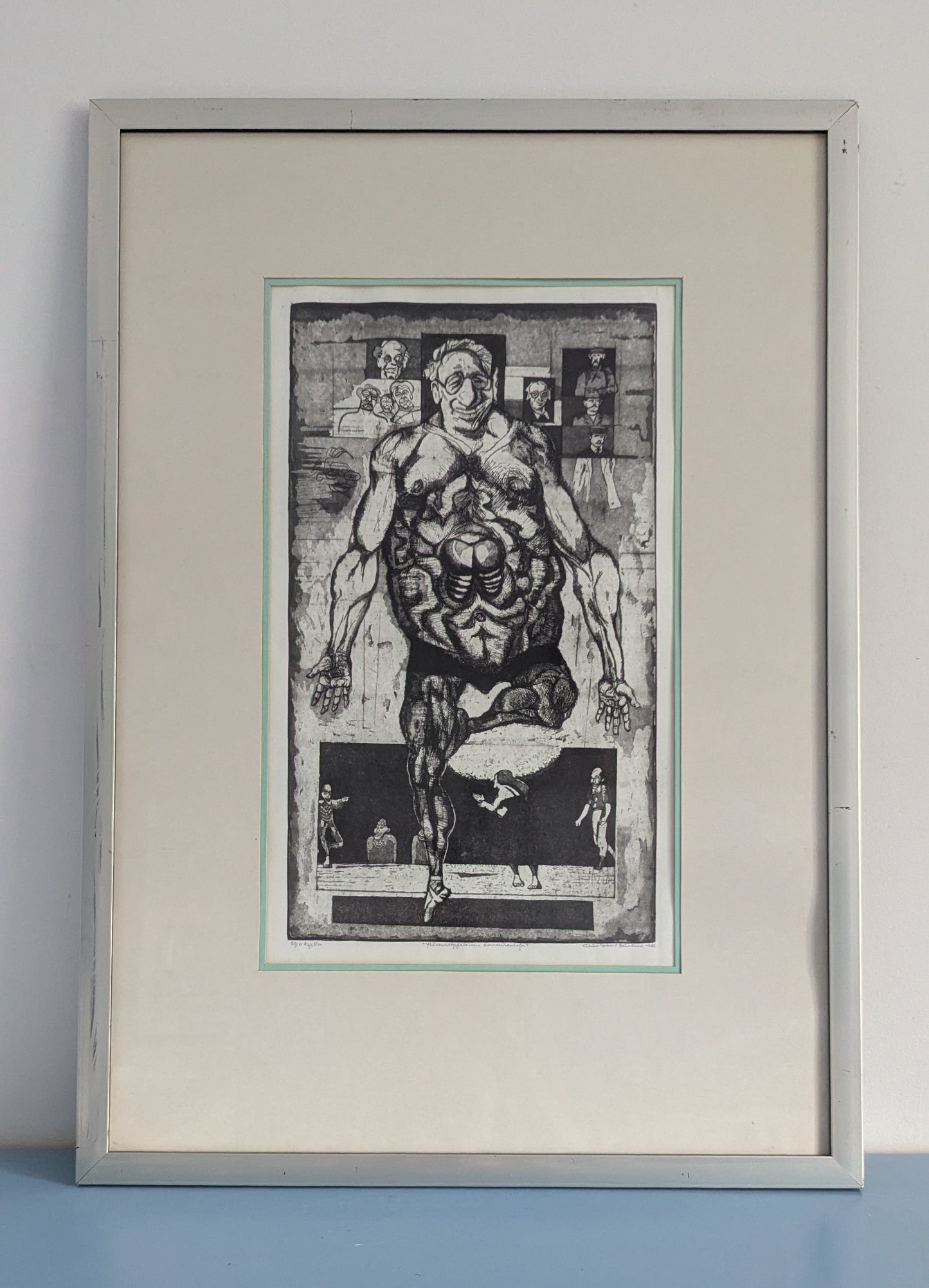 Erkki Sakari Heinonen Yleiseurooppalainen Kamarilaulaja (Sign. Etsaus 1968)