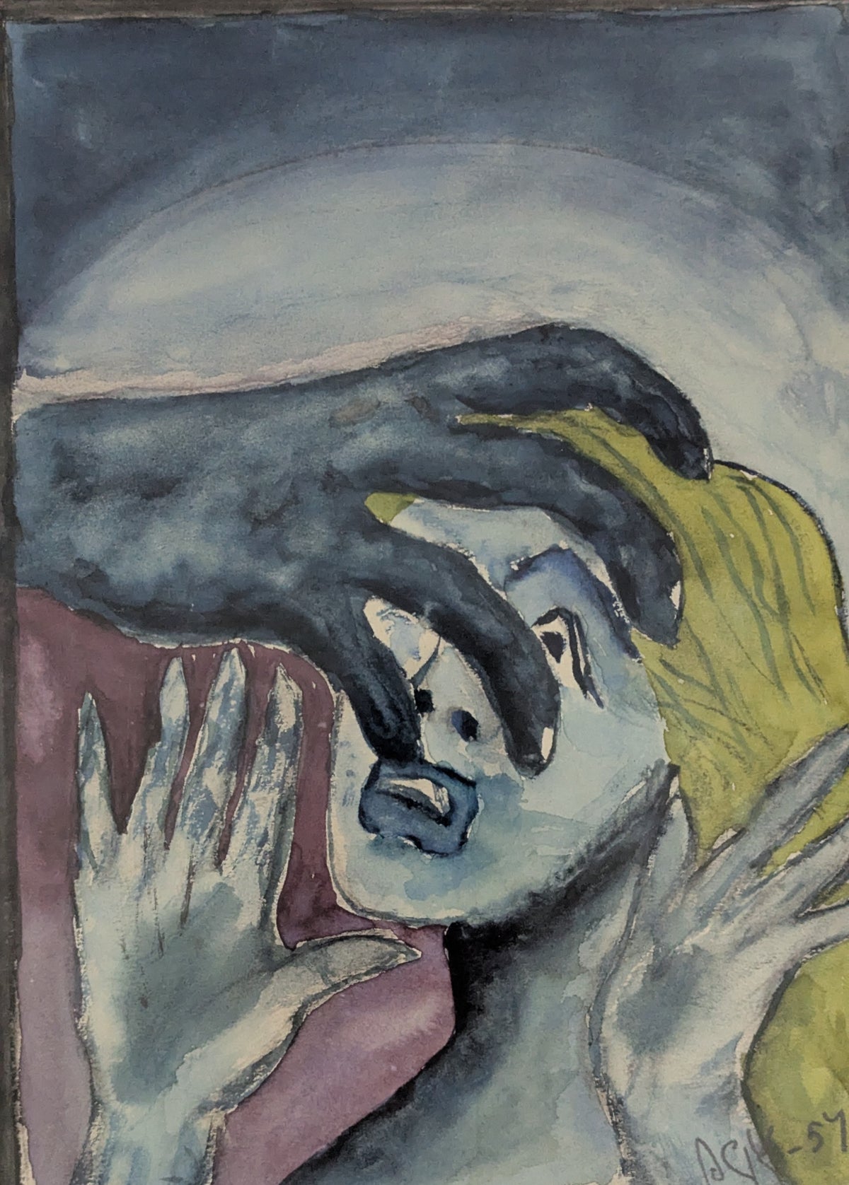 SGV - Signeerattu Akvarellimaalaus (1954)