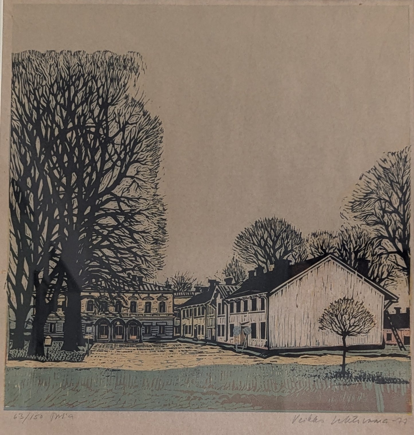 Veikko Lehtovaara - Signeerattu väripuupiirros (1977)