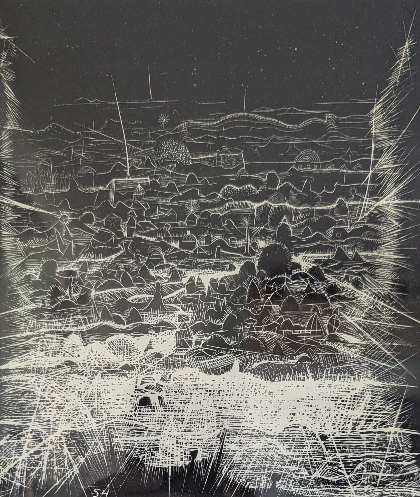 Simo Hannula - Signeerattu Litografia (1965)