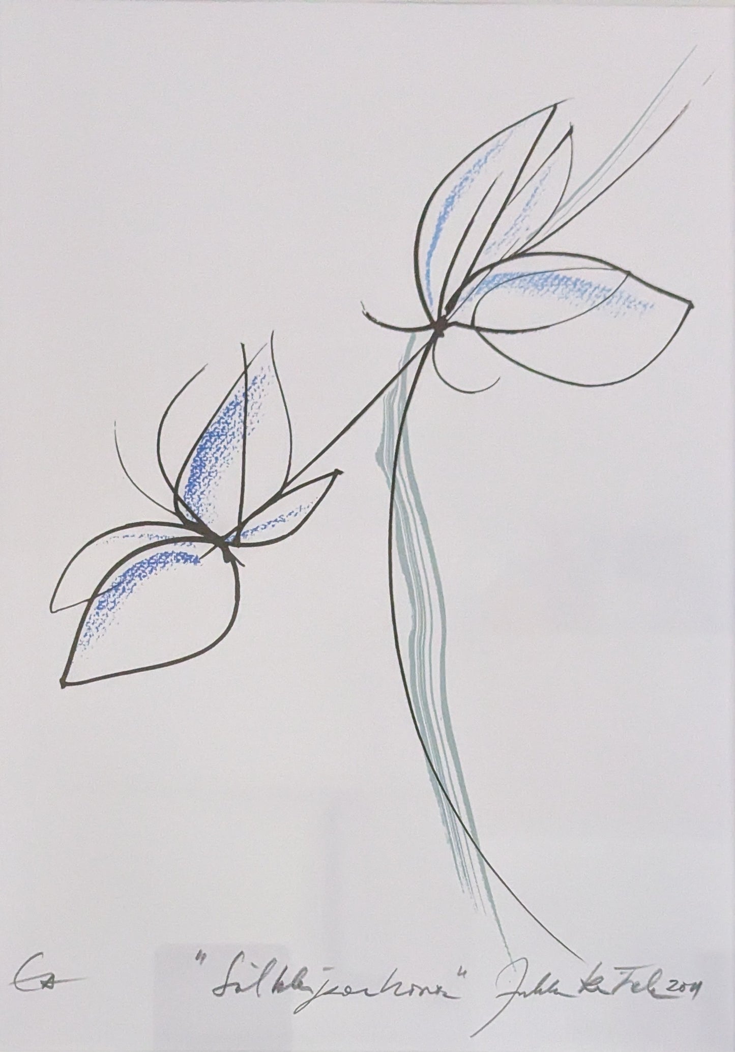 Jukka Rintala - Silkkiperhonen (Signeerattu Serigrafia, 2011)