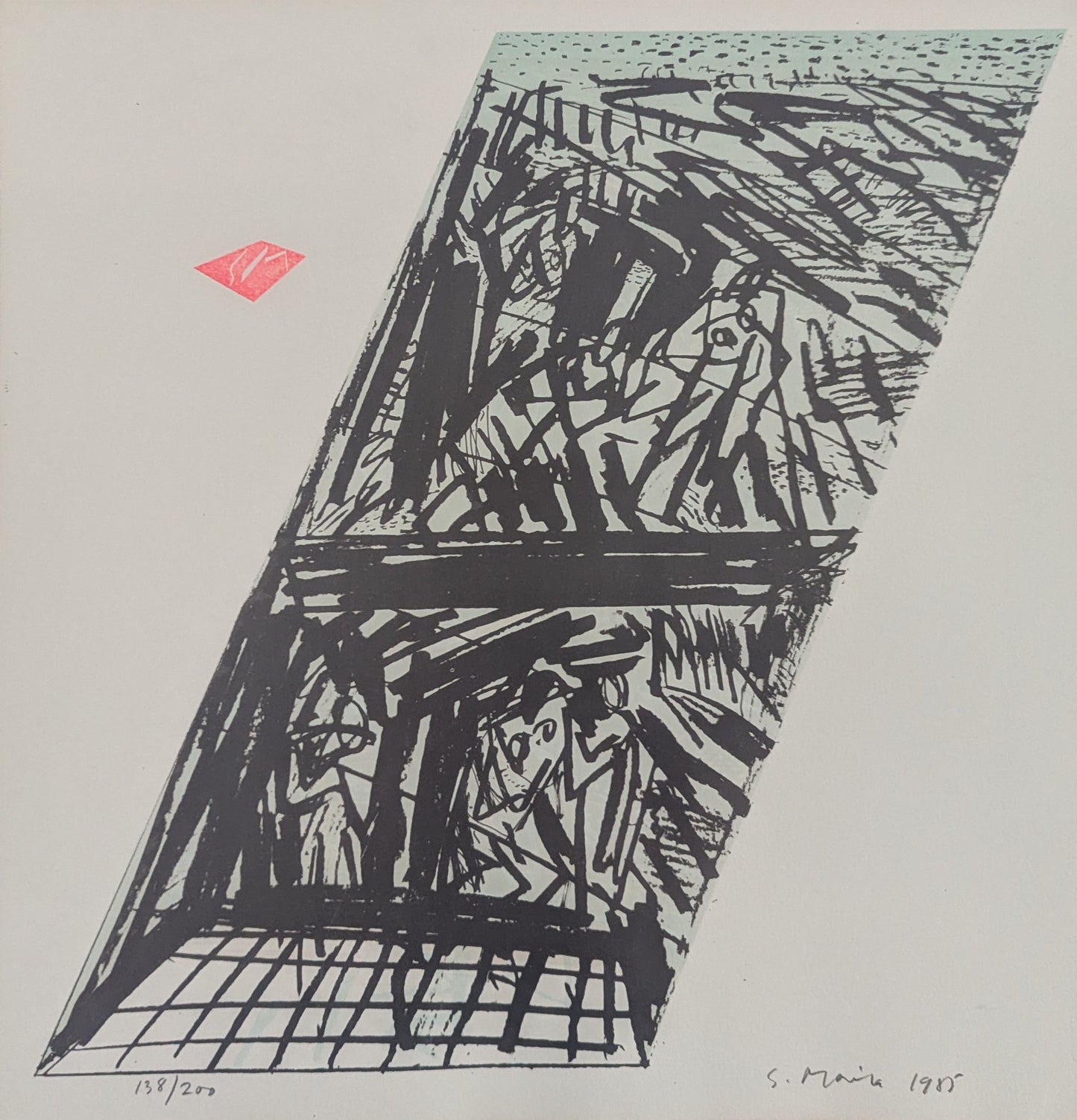 Sakari Marila - Signeerattu Grafiikka Sarjasta Almanakka (1985)