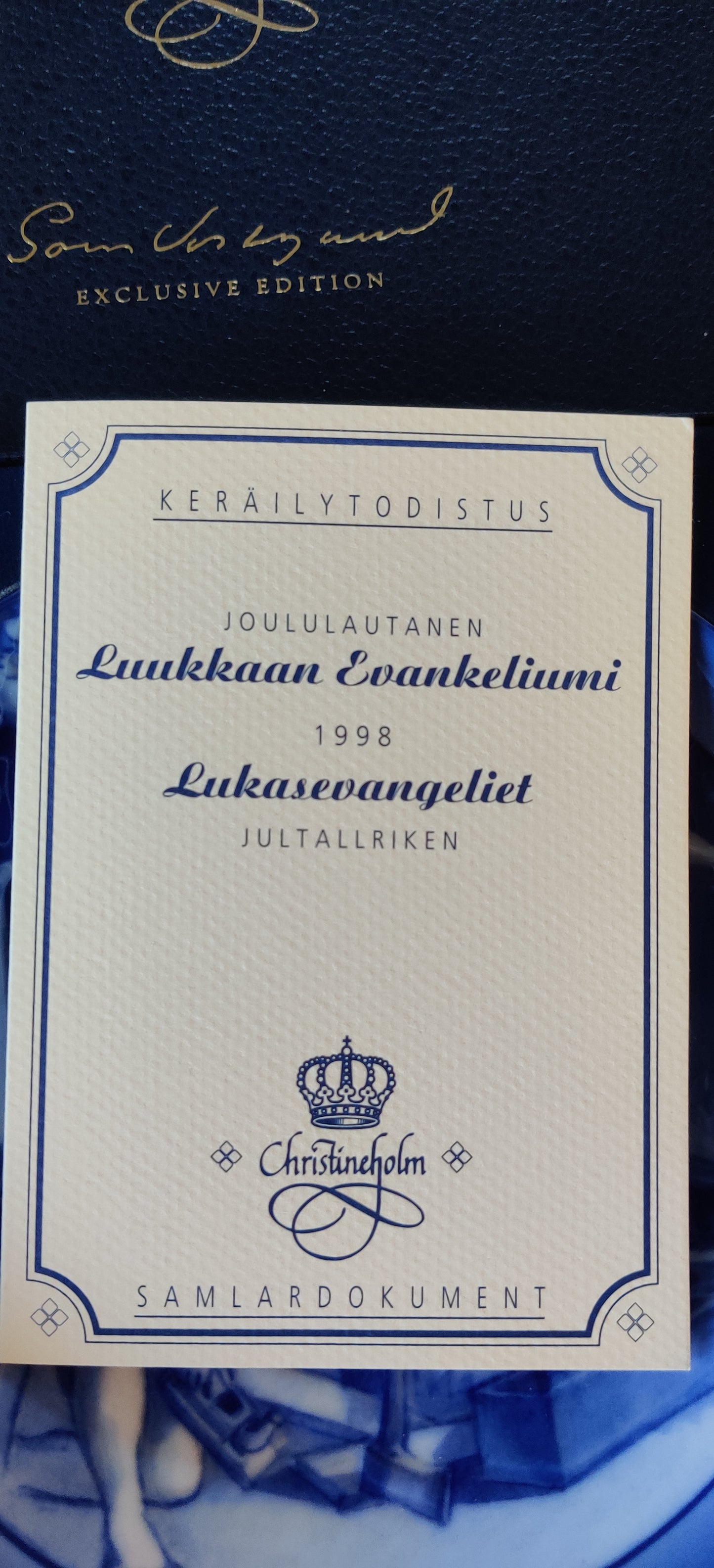 Christineholm Joululautanen 1998 (Alkuperäisessä Paketissa)