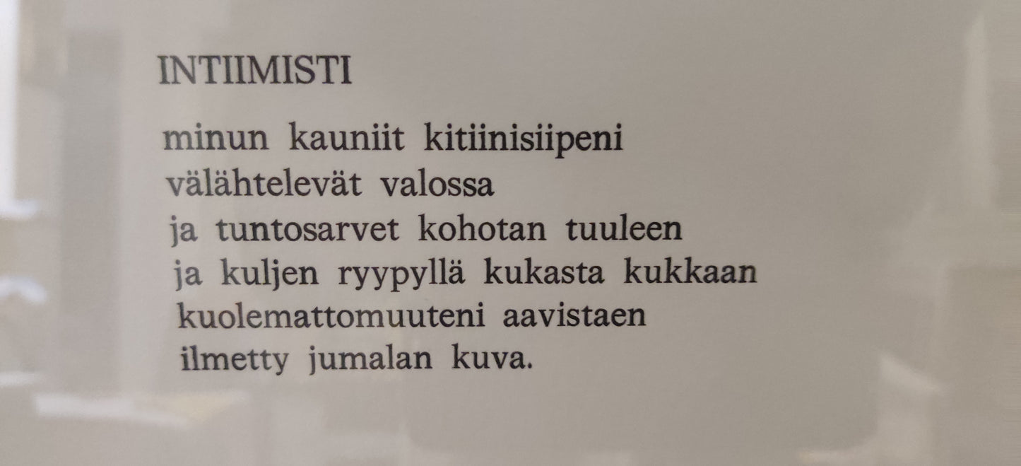 Raimo Kanerva - Signeerattu Grafiikka 1983 (Väinö Kirstinän Runosta Intiimisti)