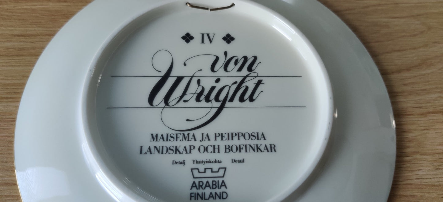 Arabia Maisema ja Peipposia Seinälautanen Nro 4 (Ferdinand von Wright)