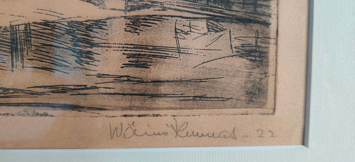 Wäinö Kunnas - Signeerattu Etsaus (1922)