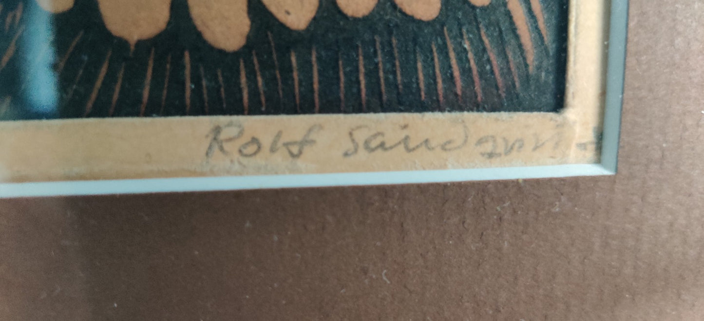 Rolf Sandqvist - Signeerattu Puupiirros (1940)