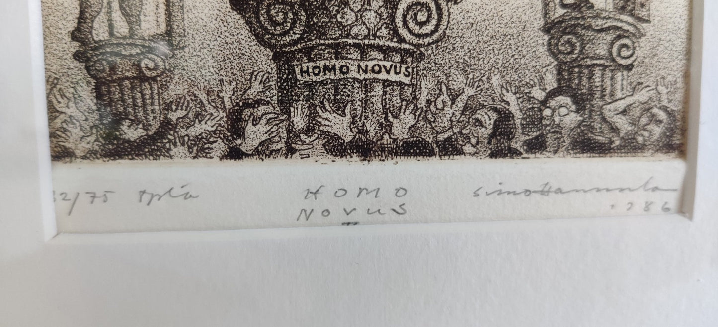 Simo Hannula - Homo Novus II (Signeerattu Grafiikka 1986)