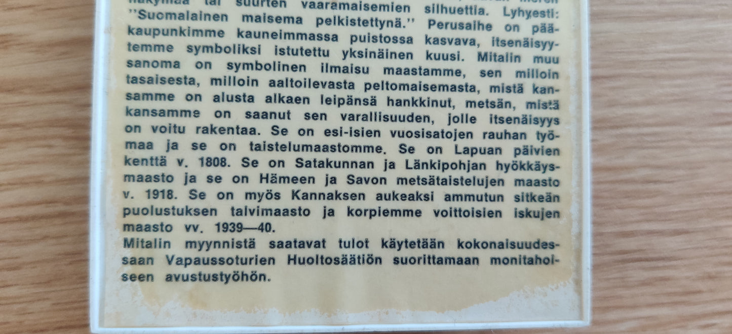 Terho Sakki - Suomi Itsenäisenä 60-vuotta Mitali