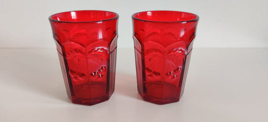 Mosser Glass - Cherry Ruby Juomalasi (2kpl, Kirsikka)