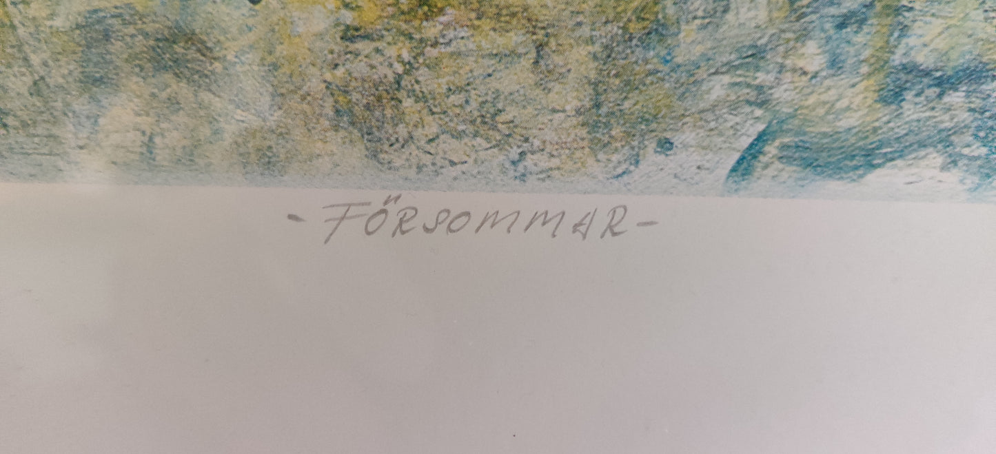 Egon Lennart Karlsson - Försommar (Signeerattu Grafiikka)