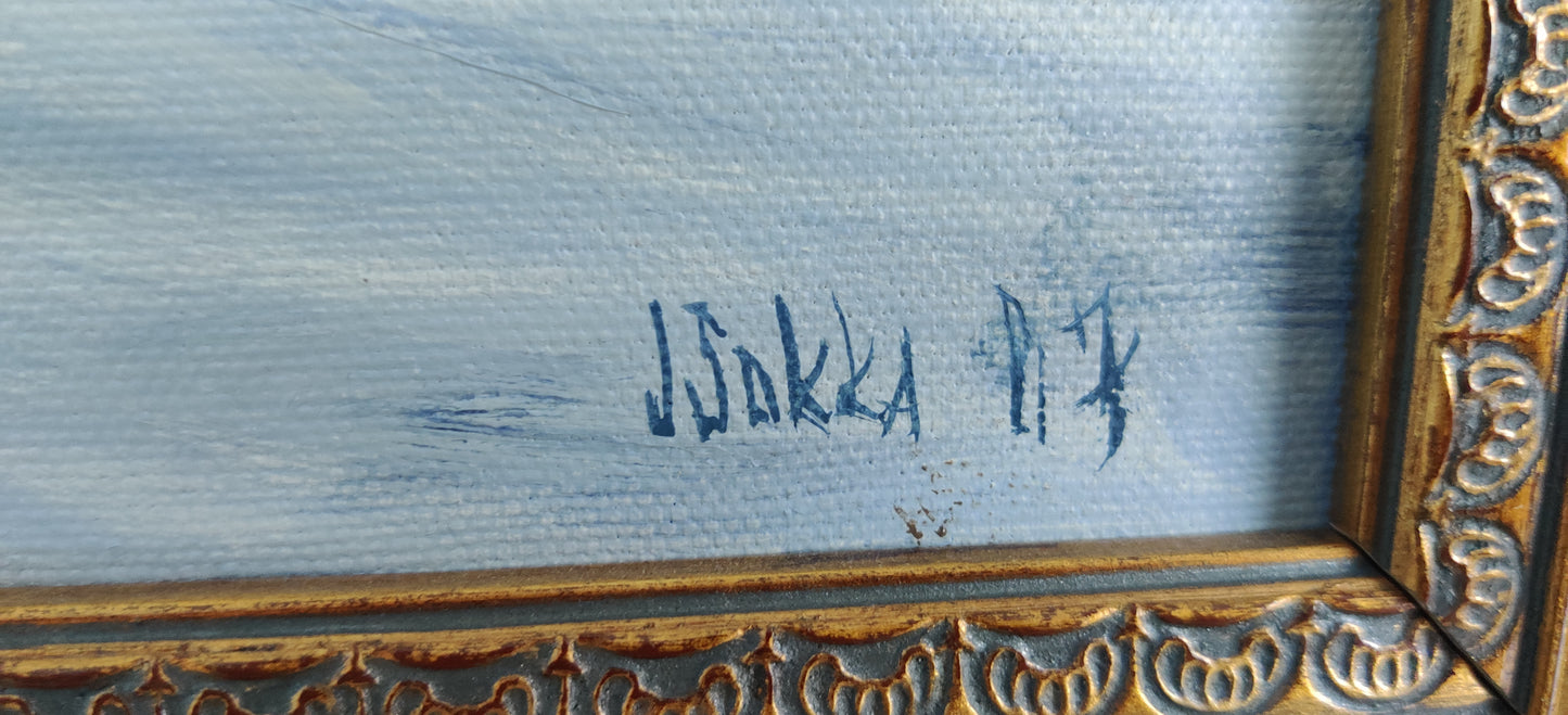 J. Sokka - Signeerattu Öljyvärimaalaus (1987)