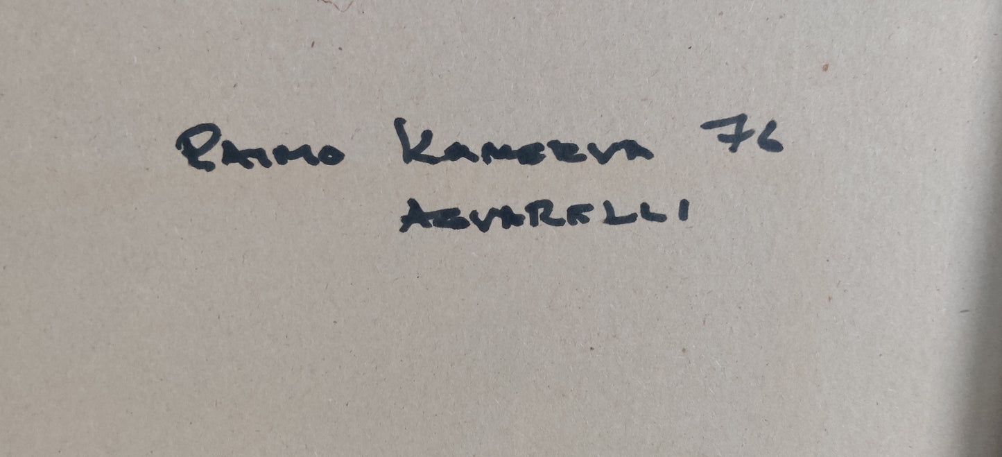 Raimo Kanerva - Signeerattu Akvarellimaalaus (1976)