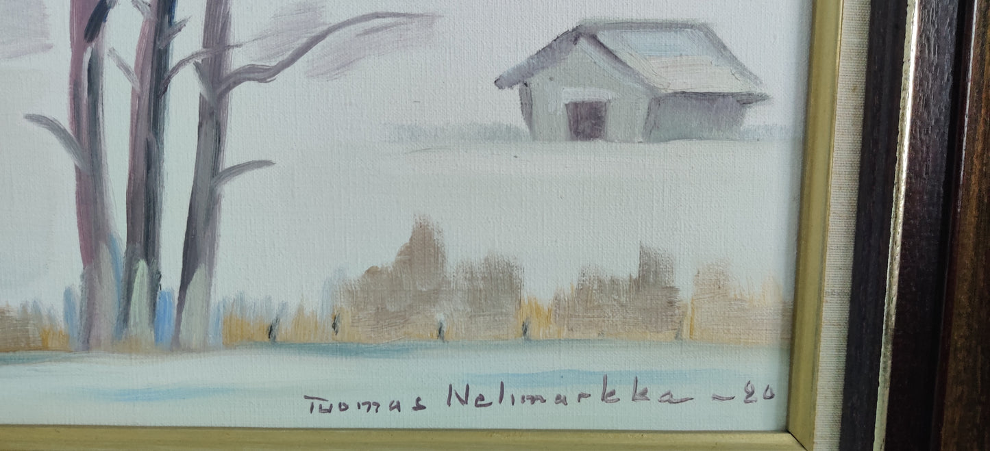 Tuomas Nelimarkka - Signeerattu Öljyvärityö (1980)