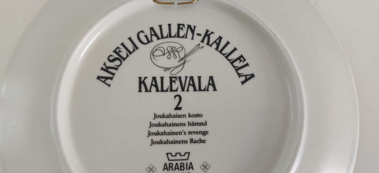 Arabia Joukahaisen Kosto Seinälautanen (1982)