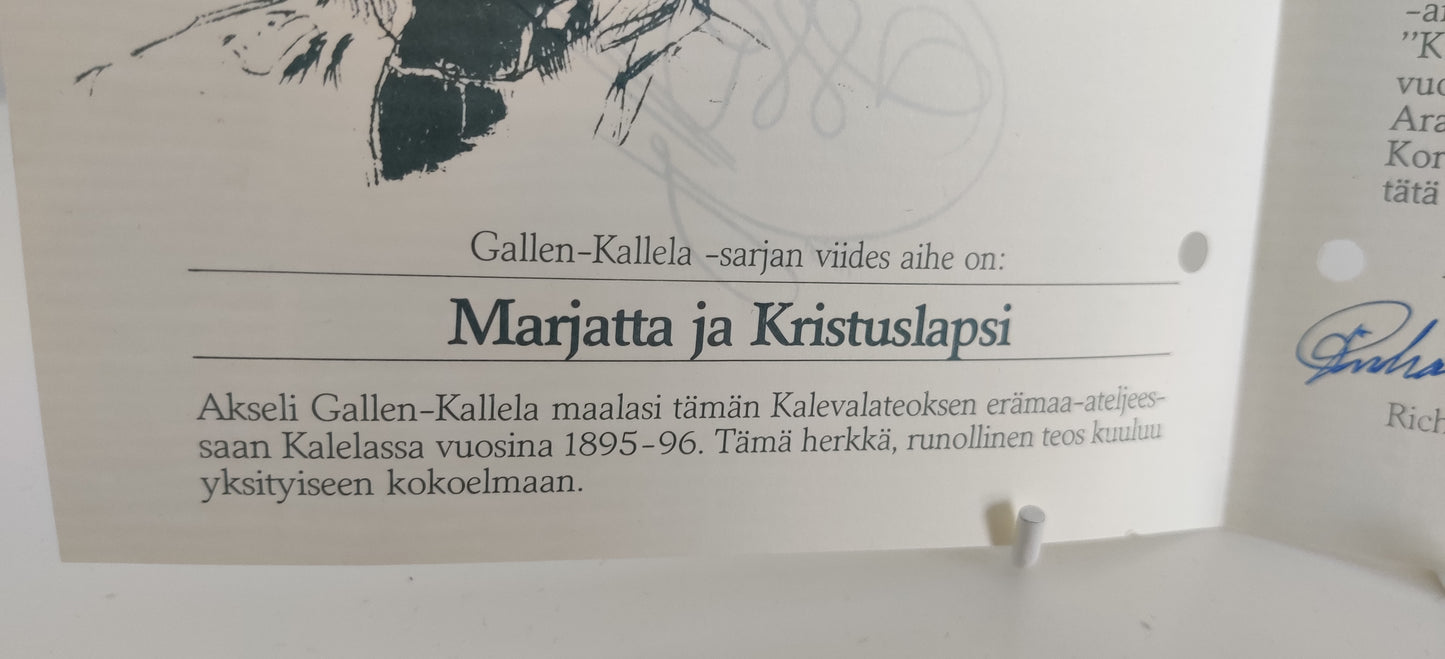 Arabia Marjatta ja Kristuslapsi Seinälautanen (1982)