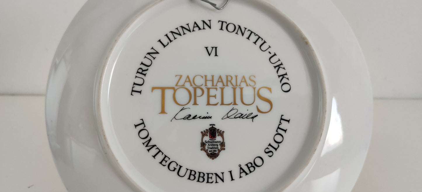 Zacharias Topelius - Turun Linnan Tonttu-Ukko Seinälautanen