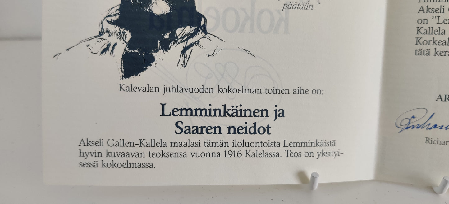 Arabia Lemminkäinen ja Saaren Neidot Seinälautanen (1985)