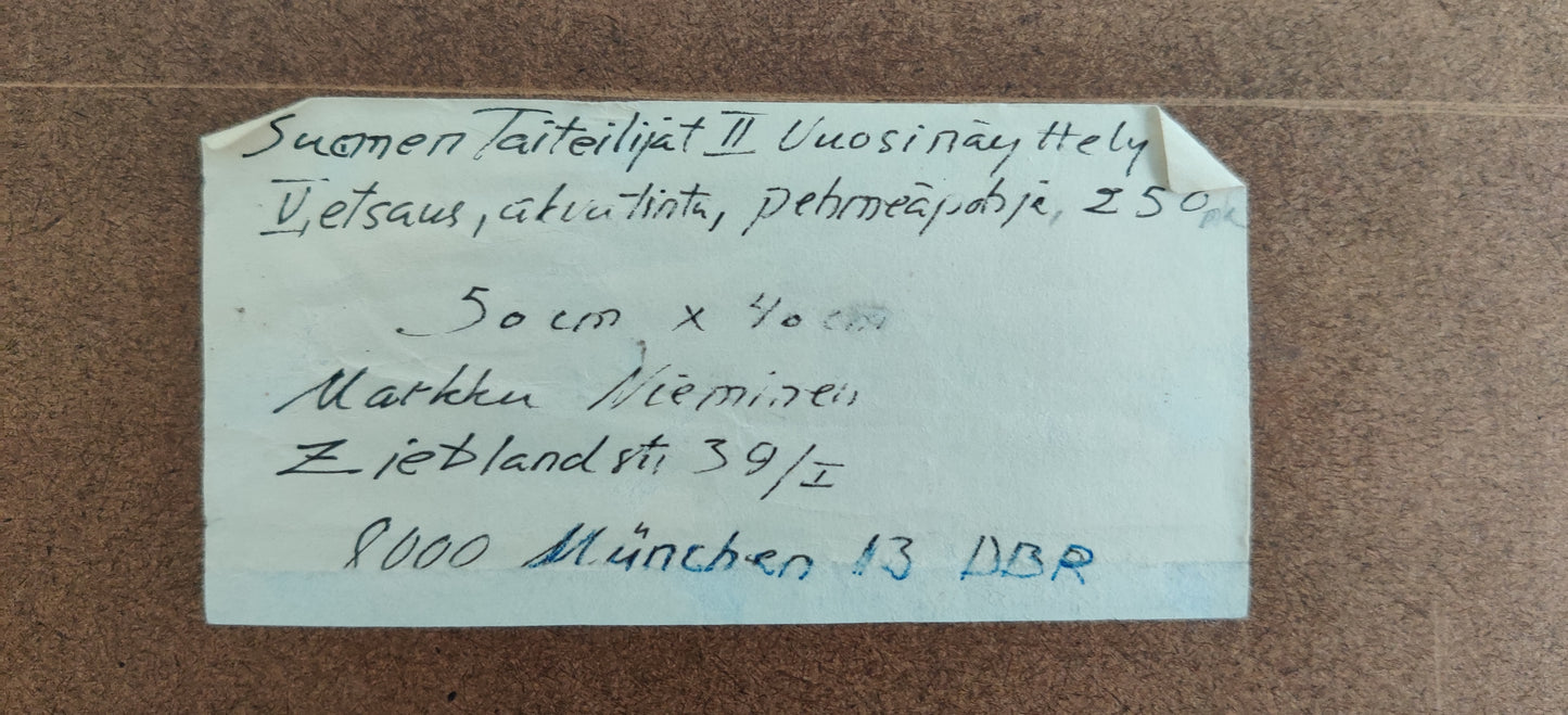 Markku Nieminen - Signeerattu Etsaus (1/10, 1969)