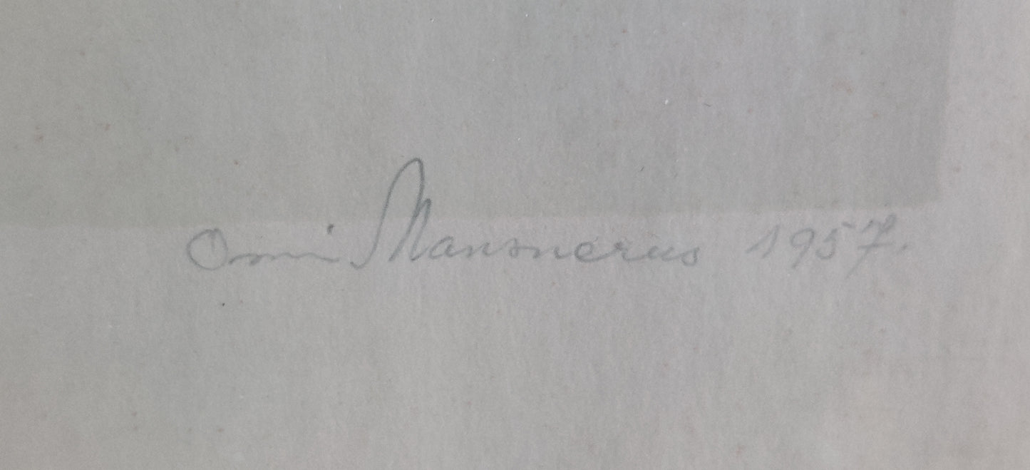 Onni Mansnerus - Signeerattu Grafiikka (1957)