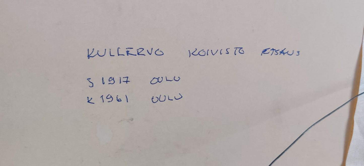 Kullervo Koivisto - Signeerattu Värietsaus (1943)