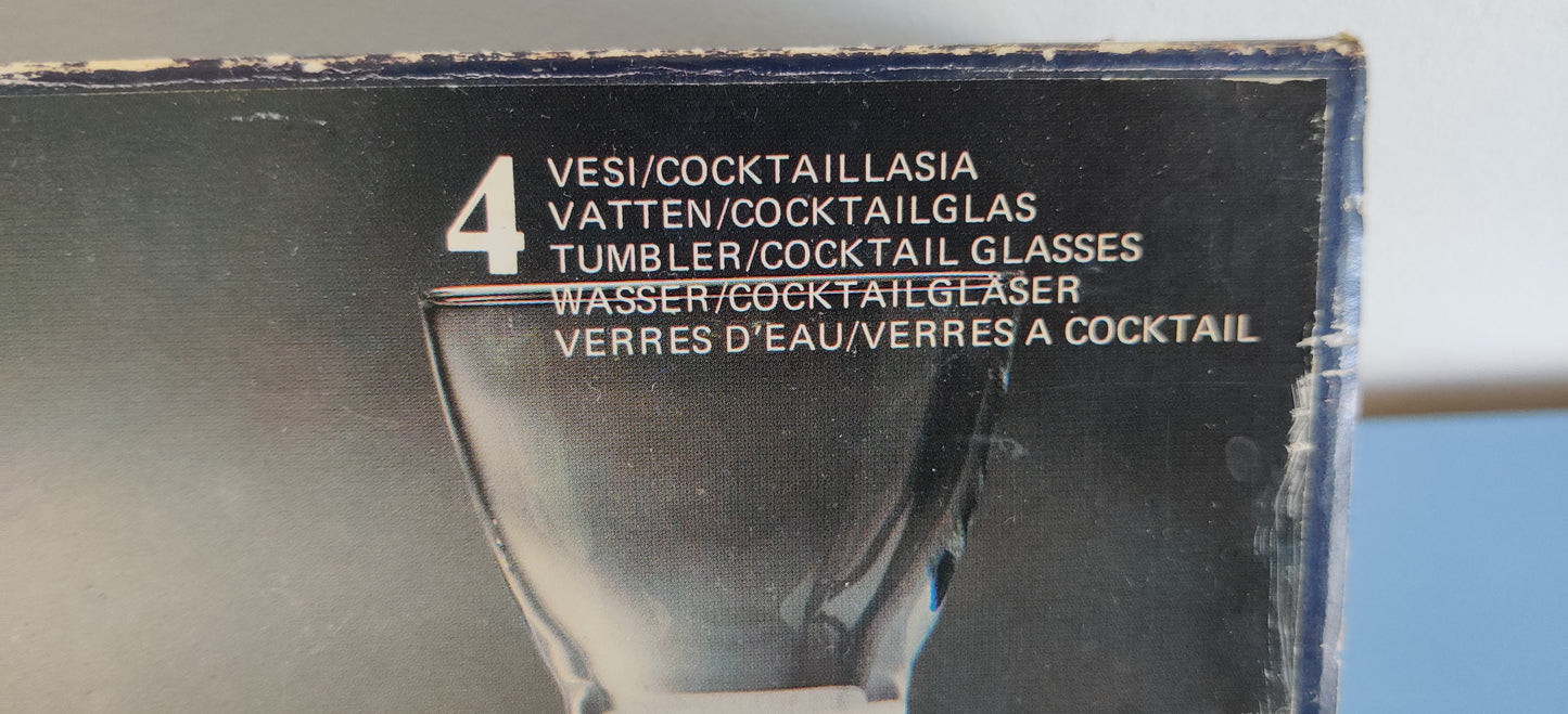 Nuutajärvi - Marius Vesilasi / Coctaillasi (4kpl, Alk. pakkauksessa)