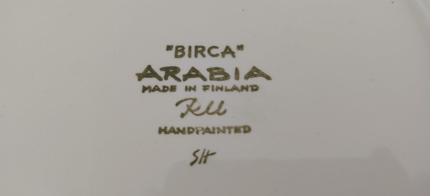 Arabia Birca Ruokalautanen (1968-1970, Sign. Riitta Uosikkinen)