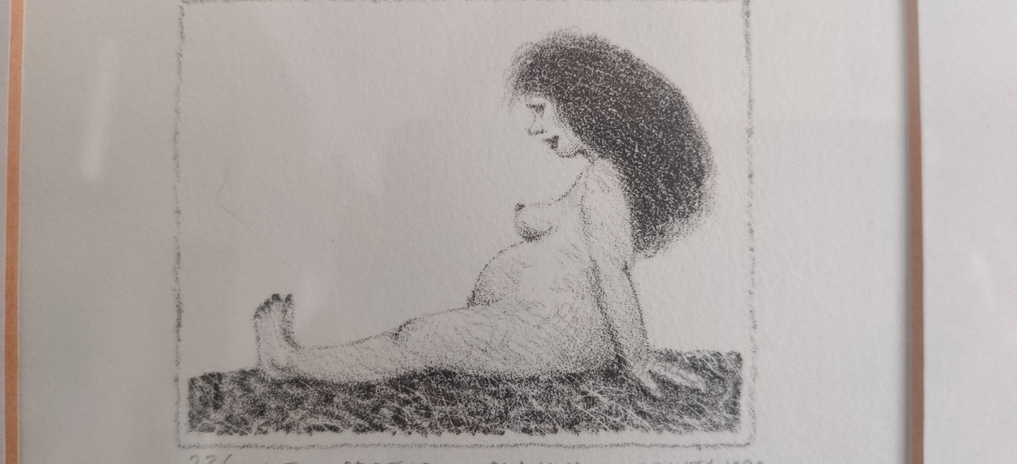 Olavi Hurmerinta - Odotus (Signeerattu Litografia 1980)