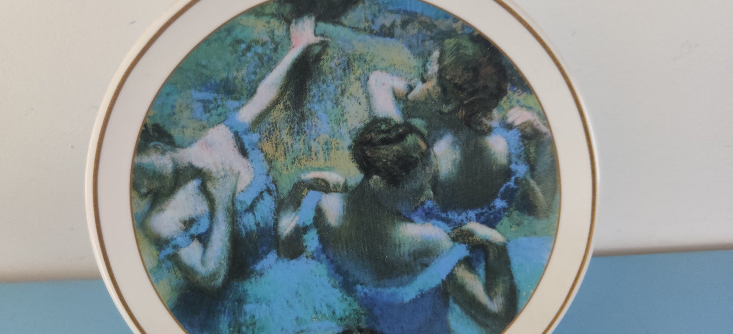 Arabia - Blue Dance Seinälautanen (Numeroitu 227/300, Edgar Degas, Valmet)