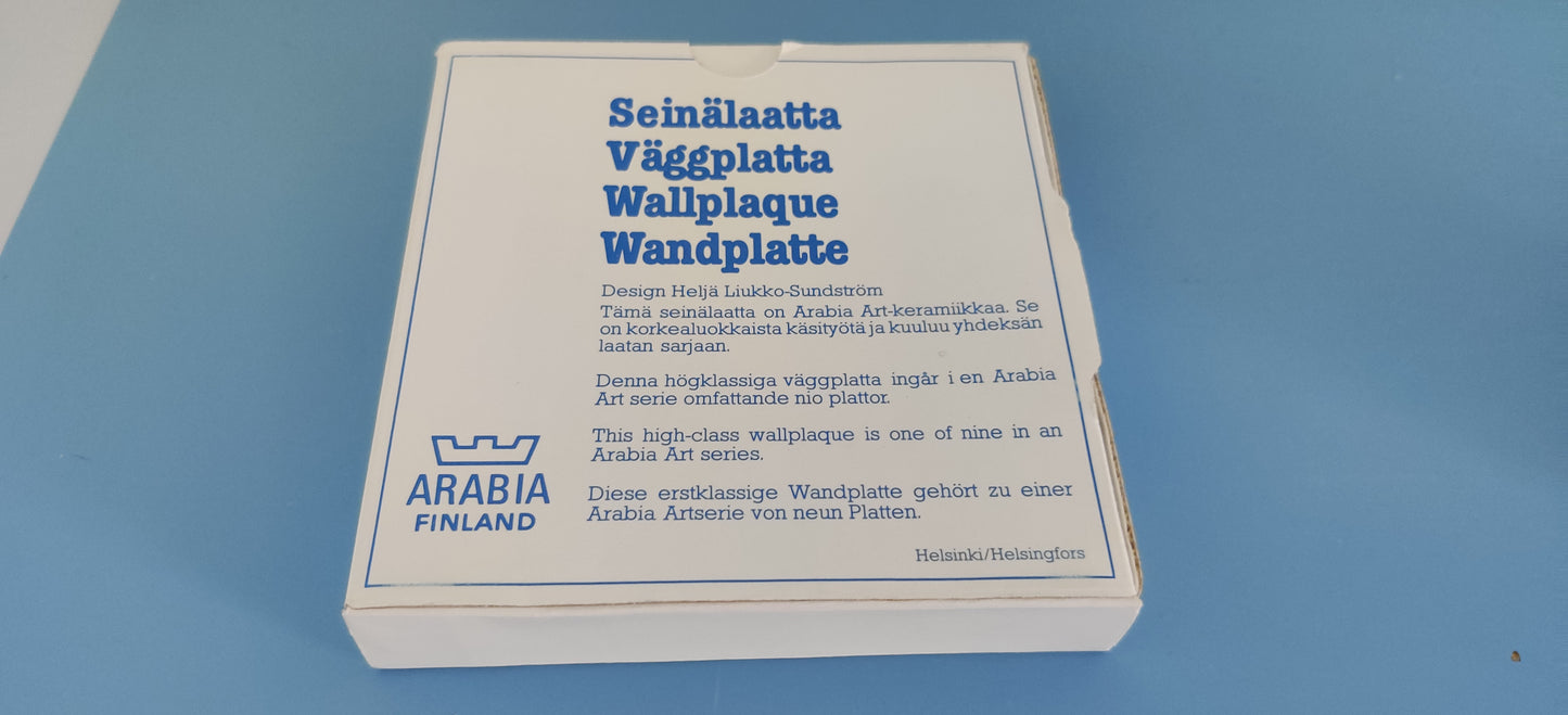 Arabia Leikit Odottavat Seinälaatta (1984, Heljä Liukko-Sundström)